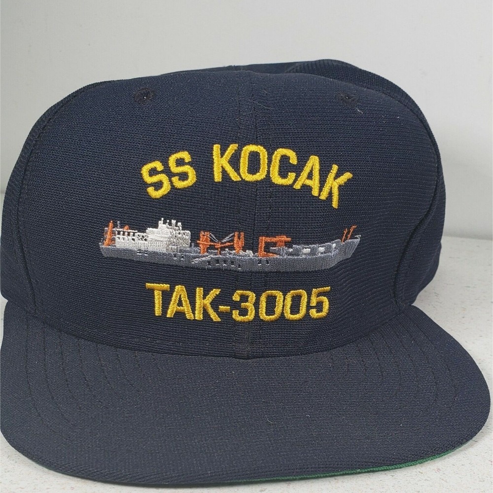 Vintage US Navy SS KOCAK TAK-3005 Adjustable Hat Cap Med-Lg New Era Made in USA